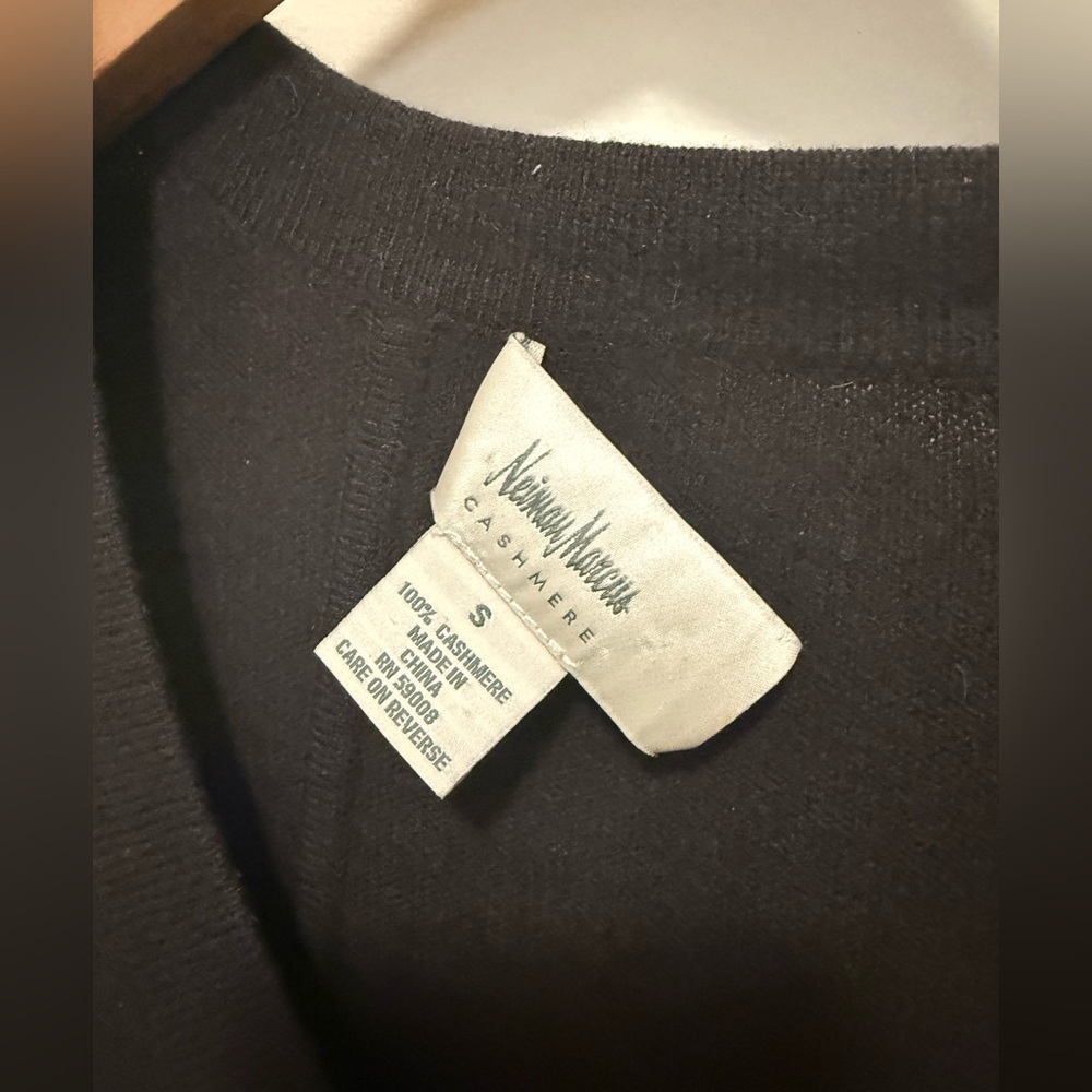 Neiman Marcus Brown 3/4 Sleeve 100% Cashmere Dress Sz Small - Picture 6 of 7